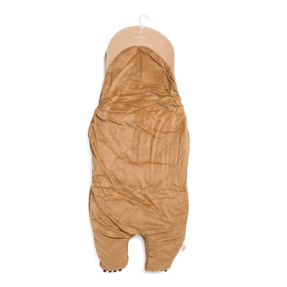 ASPEN Brown Sutton Bear Snuggle Tail Blanket - Picture 2 of 2